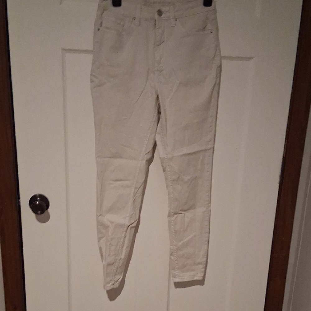 No Boundaries Womens Juniors Size 7 Light Cream Pants